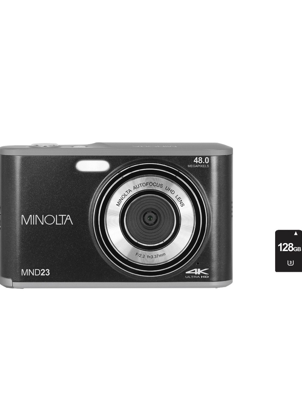 Minolta MND23 48MP Compact Digital Camera - Black